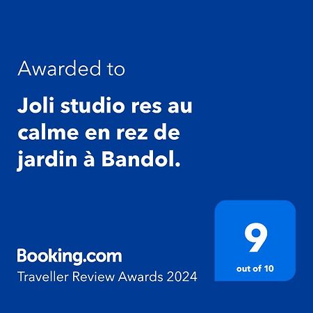 Joli Studio Res Au Calme En Rez De Jardin A Bandol. エクステリア 写真